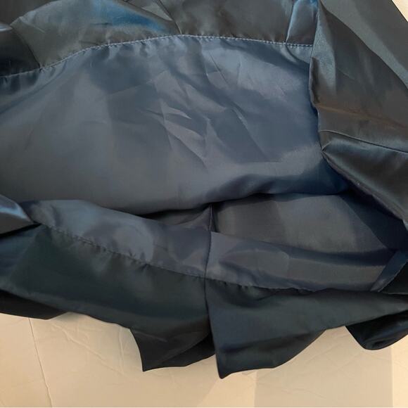 Max And Cleo Metallic Blue BalletCore Party Event Balloon Hem Dress NWOT Size 6 - Picture 8 of 13